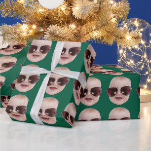 Individuelles Gesicht Geburtstagsfeier Individuell Geschenkpapier
