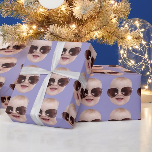 Individuelles Gesicht Geburtstagsfeier Individuell Geschenkpapier (Feiertage)