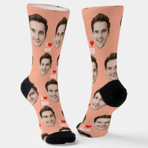 Individuelles Gesicht Papa Geburtstagsgeschenk für Socken