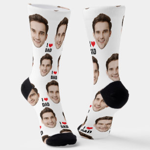 Individuelles Gesicht Papa Geburtstagsgeschenk für Socken