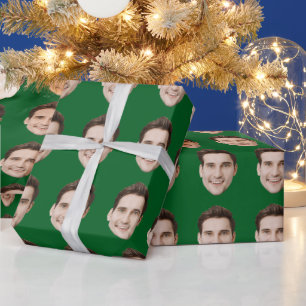 Individuelles Gesicht Personalisierte Geburtstags- Geschenkpapier
