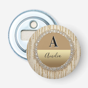 Individuelles Gold-Monogramm-Geschenk für Hochzeit Flaschenöffner