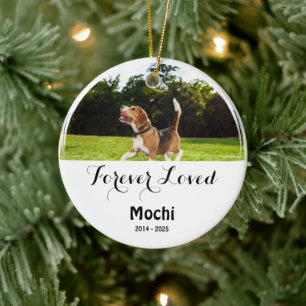 Individuelles Haustiergedenken – Geschenk für den Keramik Ornament