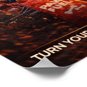 Individuelles Haustierporträt aus einem Foto – Kin Poster (Ecke)