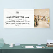 Individuelles, horizontales Geschäft Banner (Messe)