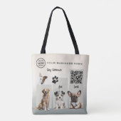 Individuelles Hundefrisörgeschäft Werbemittel Tasche (Rückseite)