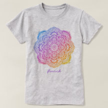Individuelles Iris-Mandala-T-Shirt