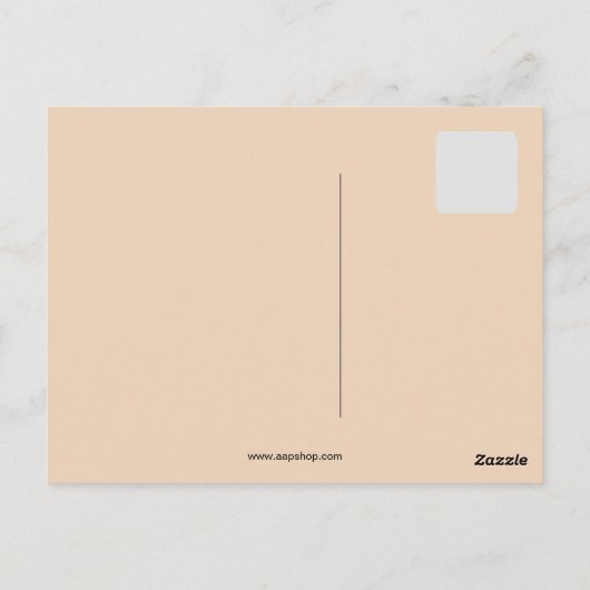 Individuelles Jugendstil-Design Postkarte (Rückseite)