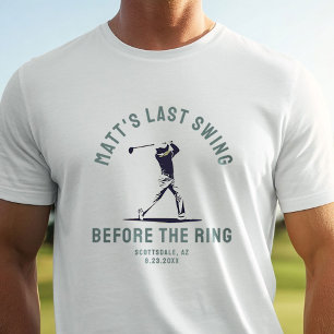 Individuelles Junggesellenabschiedsgeschenk Golfre T-Shirt