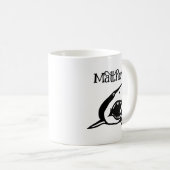 Individuelles Kaffeegenuss mit zeichnend Hai für d Kaffeetasse (VorderseiteRechts)