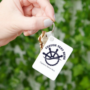 Individuelles Kapitänsboot Nautisches Geschenk Schlüsselanhänger