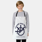 Individuelles Kapitänsboot Nautisches Geschenk Schürze (Getragen)