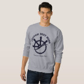 Individuelles Kapitänsboot Nautisches Geschenk Sweatshirt (Vorne ganz)