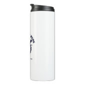 Individuelles Kapitänsboot Nautisches Geschenk Thermosbecher (Nach rechts gedreht)