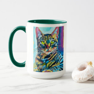 Individuelles Katzenporträt - Geschenk für Katzenl Tasse