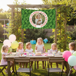 Individuelles Kindergeburtstagsbanner mit Foto Banner