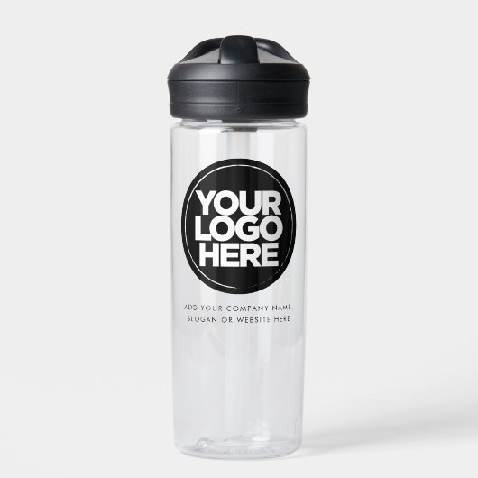 Individuelles Logo und Text Geschäft Trinkflasche (Vorderseite)