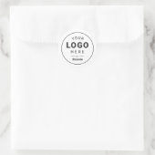 Individuelles Logodesign Runder Aufkleber (Tasche)
