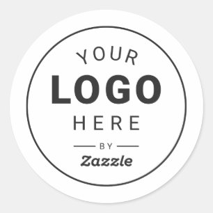 Individuelles Logodesign Runder Aufkleber