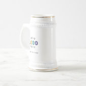 Individuelles Logogeschäft Bierglas (Vorderseite Links)