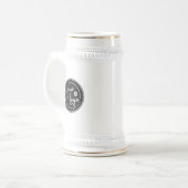 Individuelles Logogeschäft Bierglas (Vorderseite Links)