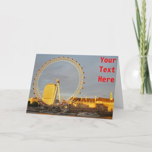 Individuelles London Eye Karte (Vorderseite)