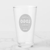 Individuelles Markenlogo gestalten Glas (Rückseite)
