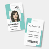 Individuelles, modernes Corporate Mitarbeiter-ID-A Ausweis (Front & Back)