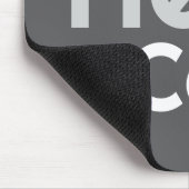 Individuelles modernes elegantes graues HelloCeo M Mousepad (Ecke)