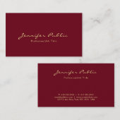 Individuelles, modernes Template Typografie Script Visitenkarte (Vorne/Hinten)