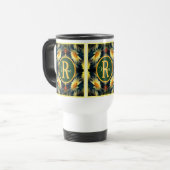 Individuelles Monogramm Anfangsbuchstabe Name Dais Reisebecher (Vorderseite Links)