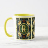 Individuelles Monogramm Anfangsbuchstabe Name Dais Tasse (Links)