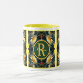 Individuelles Monogramm Anfangsbuchstabe Name Dais Tasse (Zentrum)