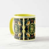 Individuelles Monogramm Anfangsbuchstabe Name Dais Tasse (Vorderseite Links)
