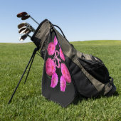 Individuelles Monogramm Anfangsbuchstabe Name Zinn Golfhandtuch (Gras)