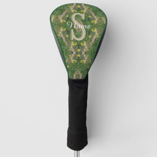 Individuelles Monogramm Ihr Anfangsbuchstabe Name Golf Headcover (Vorderseite)