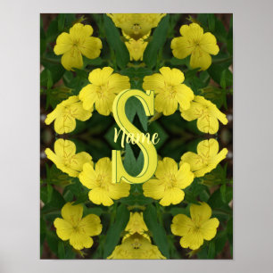 Individuelles Monogramm Ihr Anfangsbuchstabe Name  Poster
