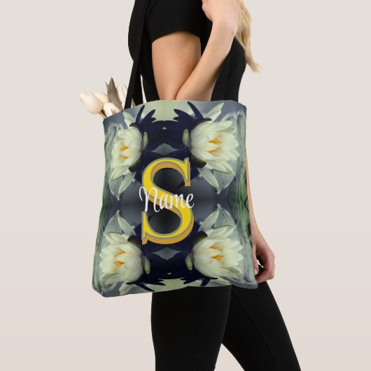 Individuelles Monogramm Ihr Anfangsbuchstabe Name Tasche (Von Nahem)