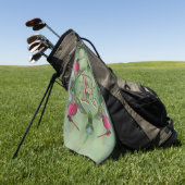 Individuelles Monogramm Ihr Anfangsname Libellenku Golfhandtuch (Gras)
