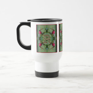 Individuelles Monogramm Ihr Anfangsname Libellenku Reisebecher