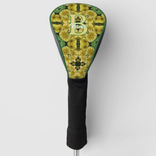 Individuelles Monogramm Ihre Anfangsbuchstabe Prim Golf Headcover (Vorderseite)