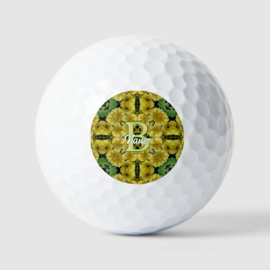 Individuelles Monogramm Ihre Anfangsbuchstabe Prim Golfball (Vorderseite)