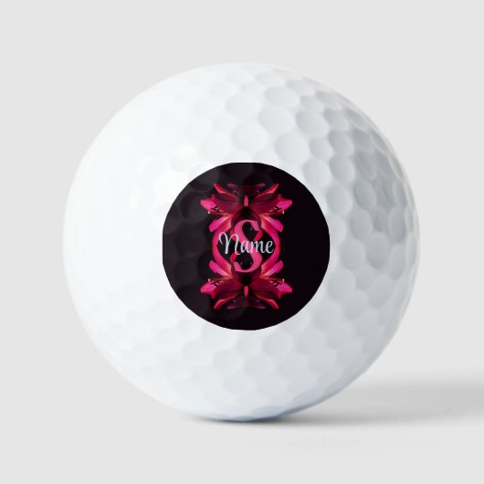Individuelles Monogramm mit Ihrem Anfangsbuchstabe Golfball (Vorderseite)