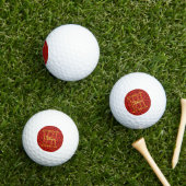 Individuelles Monogramm mit Ihrem Anfangsbuchstabe Golfball (Insitu Gras)