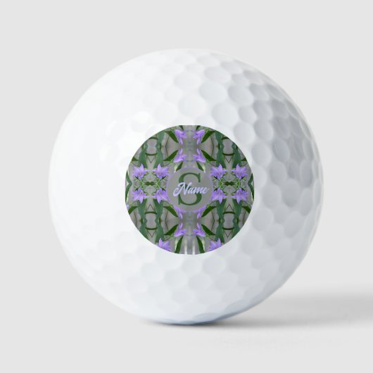 Individuelles Monogramm mit Ihrem Anfangsbuchstabe Golfball (Vorderseite)