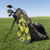 Individuelles Monogramm mit Ihrem Anfangsbuchstabe Golfhandtuch (Gras)