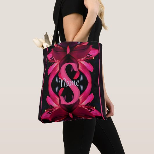 Individuelles Monogramm mit Ihrem Anfangsbuchstabe Tasche (Von Nahem)