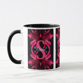 Individuelles Monogramm mit Ihrem Anfangsbuchstabe Tasse