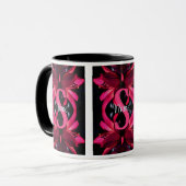Individuelles Monogramm mit Ihrem Anfangsbuchstabe Tasse (Vorderseite Links)