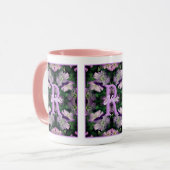 Individuelles Monogramm mit Ihrem Anfangsbuchstabe Tasse (Vorderseite Links)